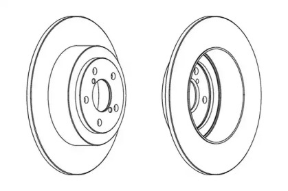 Тормозной диск JURID 562876JC