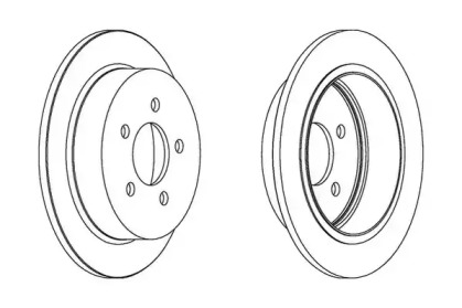Тормозной диск JURID 562880JC