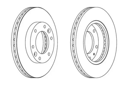 Тормозной диск JURID 562918JC