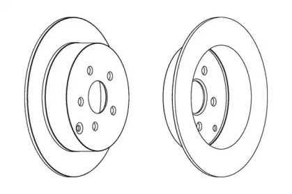 Тормозной диск JURID 563037JC