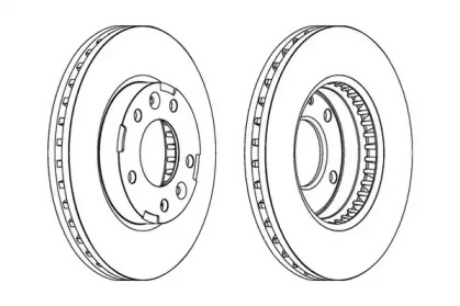 Тормозной диск JURID 563039JC