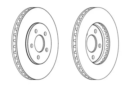 Тормозной диск JURID 563044JC