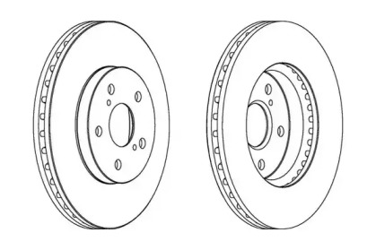 Тормозной диск JURID 563047JC