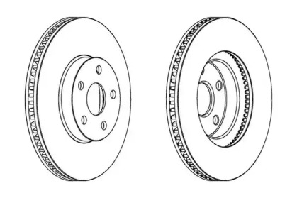 Тормозной диск JURID 563051JC