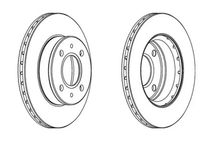 Тормозной диск JURID 563055JC