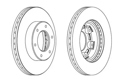 Тормозной диск JURID 563061J