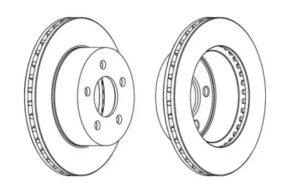 Тормозной диск JURID 563068JC