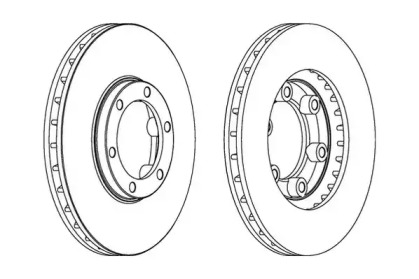 Тормозной диск JURID 563072JC