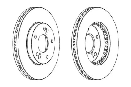 Тормозной диск JURID 563076JC