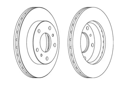 Тормозной диск JURID 563077JC
