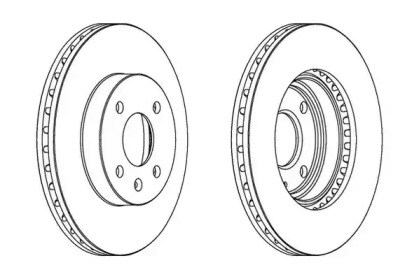 Тормозной диск JURID 563081JC
