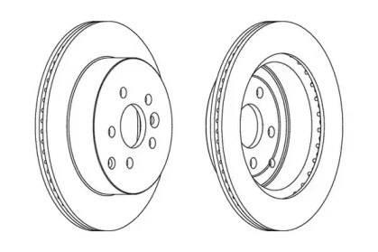 Тормозной диск JURID 563088JC
