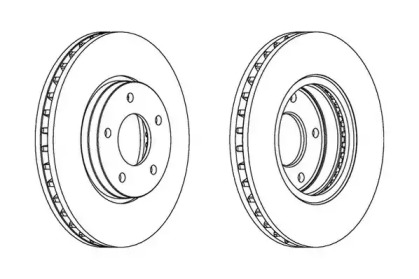 Тормозной диск JURID 563098JC