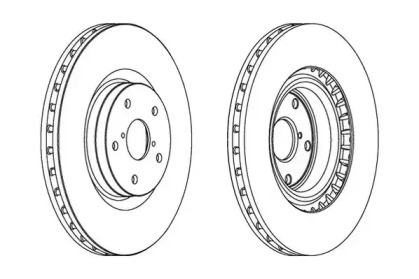 Тормозной диск JURID 563104JC-1