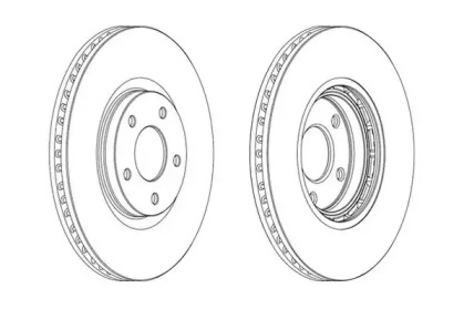 Тормозной диск JURID 562465JC