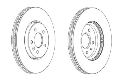 Тормозной диск JURID 562852JC