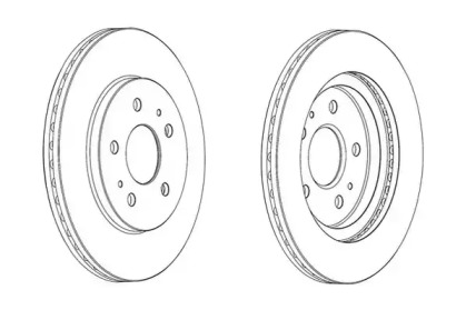 Тормозной диск JURID 562853JC