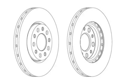 Тормозной диск JURID 562916JC