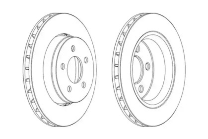 Тормозной диск JURID 563041JC