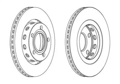 Тормозной диск JURID 562176JC