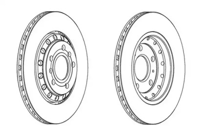 Тормозной диск JURID 562518JC