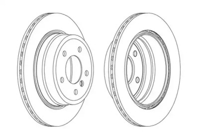 Тормозной диск JURID 562718JC