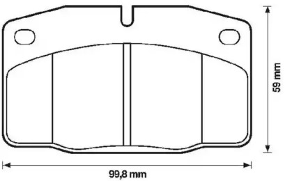 Комплект тормозных колодок JURID 571276J-AS