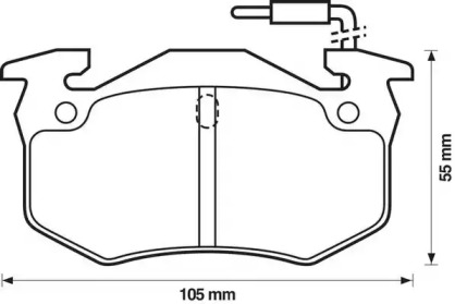 Комплект тормозных колодок JURID 571302J-AS