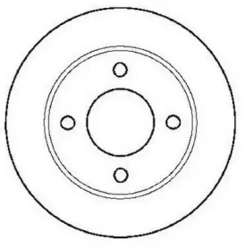 Тормозной диск JURID 561683JC