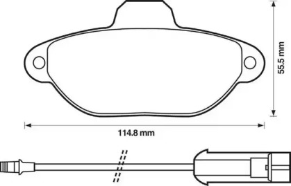 Комплект тормозных колодок JURID 571523J-AS