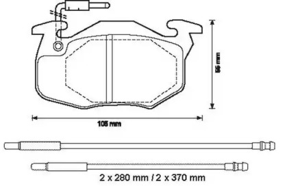 Комплект тормозных колодок JURID 571525J-AS