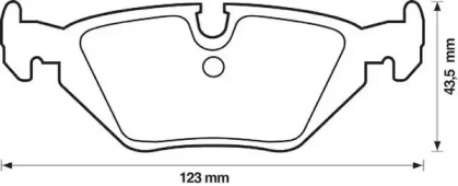 Комплект тормозных колодок JURID 571527J-AS