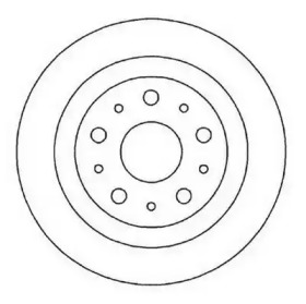 Тормозной диск JURID 562017JC
