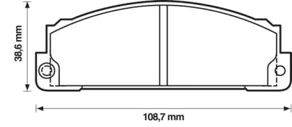 Комплект тормозных колодок JURID 571362D