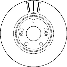 Тормозной диск JURID 562183J