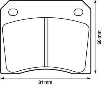 Комплект тормозных колодок JURID 571532J-AS