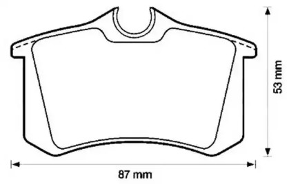 Комплект тормозных колодок JURID 571513J-AS