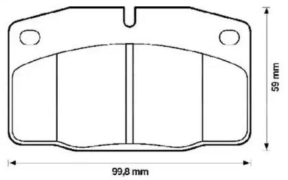 Комплект тормозных колодок JURID 571539J-AS