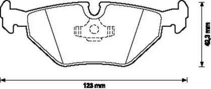 Комплект тормозных колодок JURID 571546J-AS