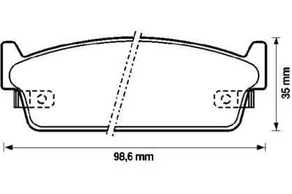 Комплект тормозных колодок JURID 572153J