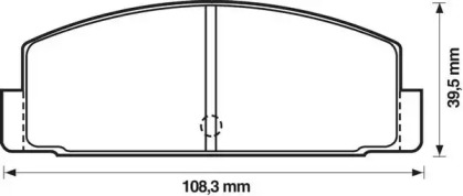 Комплект тормозных колодок JURID 572203J