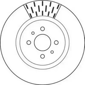 Тормозной диск JURID 562108J