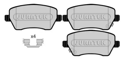 Комплект тормозных колодок JURATEK JCP058