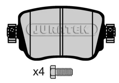 Комплект тормозных колодок JURATEK JCP4485