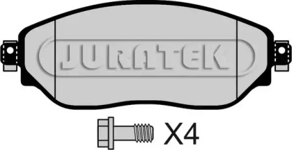 Комплект тормозных колодок JURATEK JCP8106