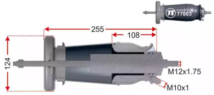 Баллон пневматической рессоры JURATEK JAM77003