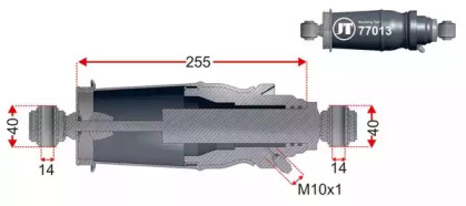 Баллон пневматической рессоры JURATEK JAM77013