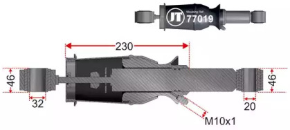 Баллон пневматической рессоры JURATEK JAM77019