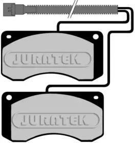 Комплект тормозных колодок JURATEK JCP1046