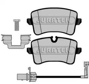 Комплект тормозных колодок JURATEK JCP8003